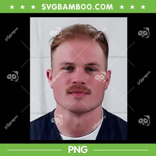 Zach Bryan Mugshot PNG, Zach Prison PNG, Country Star Zach Bryan PNG