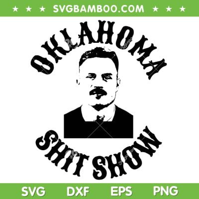 Zach Bryan Oklahoma SVG PNG, Zach Bryan Show Mug Shot SVG, Oklahoma Shit Show DXF SVG PNG EPS