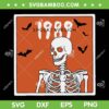 1989 Spooky Version Halloween SVG PNG, Skeleton In My Spooky Era SVG, Spooky Version 1989 DXF SVG PNG EPS