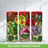3D Inflated Grinch Ornament Tumbler Wrap PNG, Grinch Christmas Hand 20oz Skinny Tumbler Template PNG 3D Inflated Grinch Ornament Tumbler Wrap PNG, Grinch Christmas Hand 20oz Skinny Tumbler Template PNG