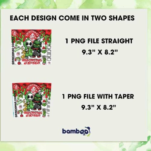3D Inflated Grinch And Jack Friend Tumber Wrap PNG, Jack Skellington And Grinch 20oz Skinny Tumbler Template PNG 3D Inflated Grinch And Jack Friend Tumber Wrap PNG, Jack Skellington And Grinch 20oz Skinny Tumbler Template PNG