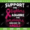 Angel Wing Pink Support The Fighters Breast Cancer Awareness SVG, Awareness Angel SVG, Cancer Ribbon Wings DXF SVG PNG EPS Angel Wing Pink Support The Fighters Breast Cancer Awareness SVG, Awareness Angel SVG, Cancer Ribbon Wings DXF SVG PNG EPS