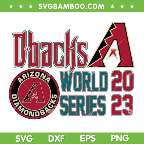 Arizona Diamondbacks World Series 2023 SVG, Dbacks Champions SVG, NLCS Postseason 2023 DXF SVG PNG EPS