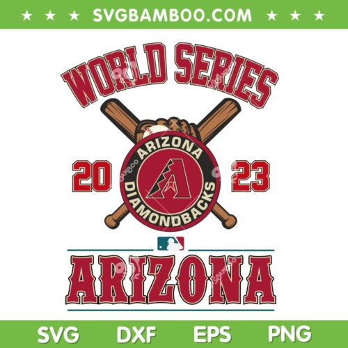 Arizona Diamondbacks World Series SVG PNG, Diamondbacks Champions Baseball 2023 SVG, DBacks Logo Baseball DXF SVG PNG EPS