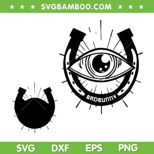 Bad Bunny New Album Cover SVG PNG, Nadie Sabe Lo Que Va A Pasar Manana Logo SVG, Bad Bunny Eye DXF SVG PNG EPS