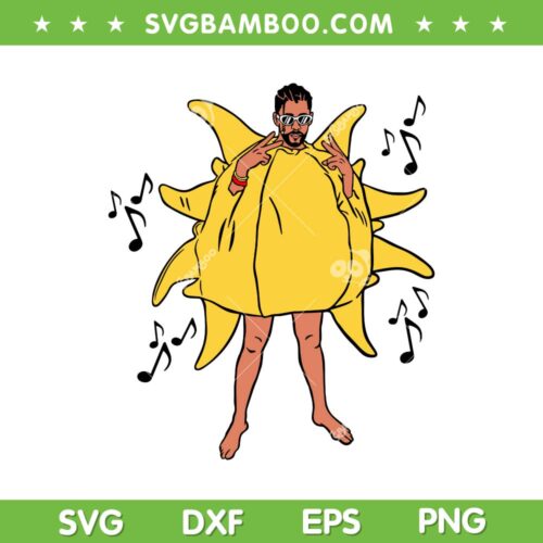Bad Bunny Neverita Un Verano Sin Ti SVG, Bad Bunny Neverita Sun SVG, Benito Antonio Martinez Ocasio DXF SVG PNG EPS