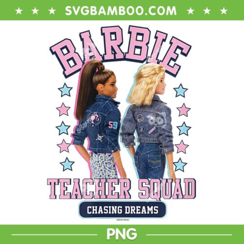 Barbie Teacher Squad PNG, Barbie Doll Teacher PNG, Pink Doll Teacher PNG