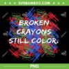 Broken Crayons Still Color PNG, Mental Health Awareness Supporter PNG, Color Mental Health PNG