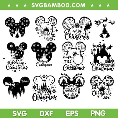 Merry Christmas Disney SVG Bundle, Disney Mouse Christmas SVG Bundle, Crazy Christmas Lady DXF SVG PNG EPS Merry Christmas Disney SVG Bundle, Disney Mouse Christmas SVG Bundle, Crazy Christmas Lady DXF SVG PNG EPS
