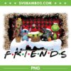 Chibi Christmas Movie Friends PNG, Groot Stitch Yoda Stitch Merry Christmas PNG, Friends Christmas PNG