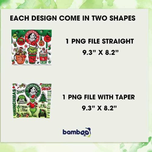 Christmas Grinch Coffee Latte Tumbler Wrap PNG, Grinchmas Coffee 20oz Skinny Tumbler Template PNG