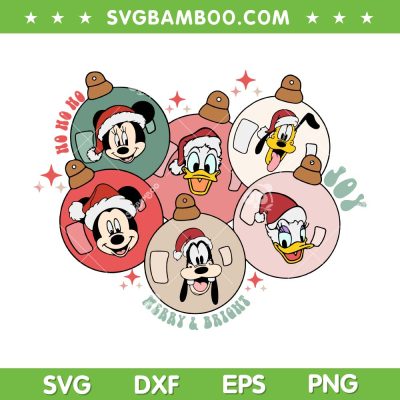 Christmas Magical Christmas Ornaments SVG, Mickey Christmas SVG, Disney Christmas 2023 DXF SVG PNG EPS Christmas Magical Christmas Ornaments SVG, Mickey Christmas SVG, Disney Christmas 2023 DXF SVG PNG EPS