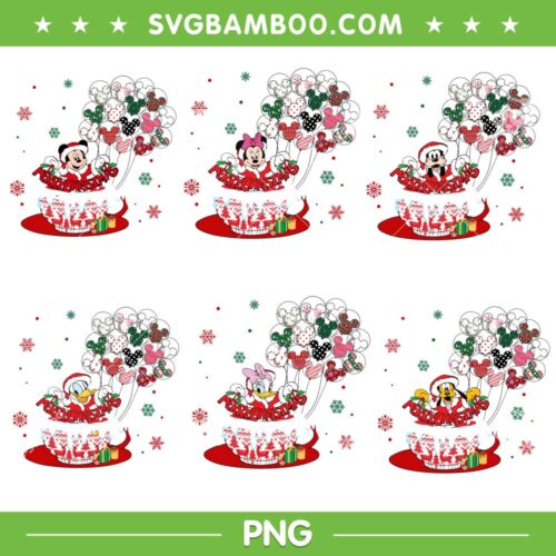 Christmas Mickey And Friends Coffee Latte PNG Bundle, Disney Friends Merry Christmas PNG Bundle, Cute Disney Christmas PNG Bundle