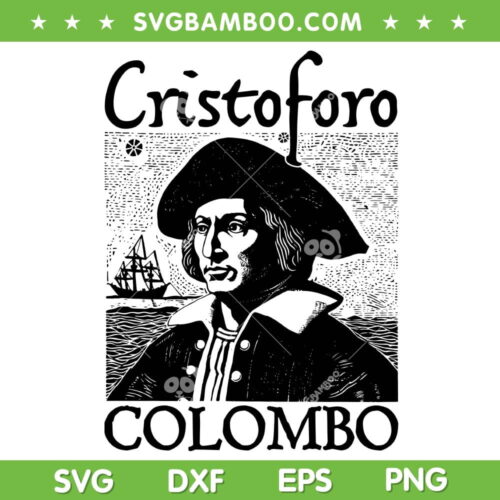 Columbus Day 1492 SVG PNG, Italian Pride Christopher Columbus SVG, Since 1492 Columbus DXF SVG PNG EPS