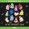 Cute Ghost In My Spooky Era PNG, Halloween Era Ghost PNG, Ghosts Dance And Sing PNG