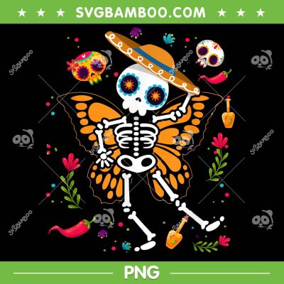 Day Of The Dead Skeleton PNG, Sugar Skull Monarch Butterfly PNG, Floral Skeleton PNG Day Of The Dead Skeleton PNG, Sugar Skull Monarch Butterfly PNG, Floral Skeleton PNG