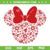 Disney Minnie Mouse Christmas SVG PNG, Mouse Ear Ornament Snowflake SVG, Snowflake Disney Christmas DXF SVG PNG EPS