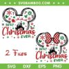 Disney Mouse Best Christmas Ever SVG PNG, Mickey Mouse Ear Christmas SVG, 2 Files Merry Christmas DXF SVG PNG EPS