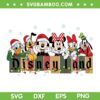 Disneyland Merry Christmas SVG PNG, Mickey Mouse And Friends Snow Xmas SVG, Funny Mickey And Friends DXF SVG PNG EPS