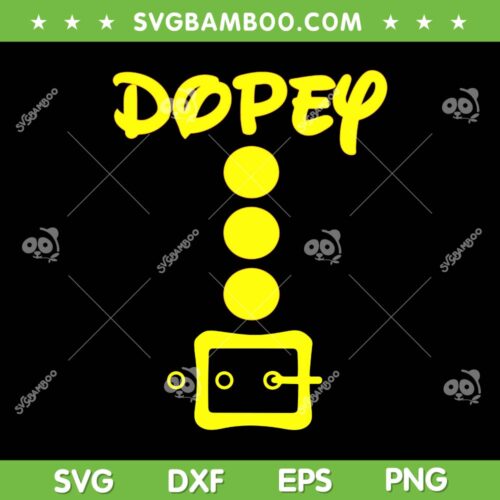 Dopey Halloween Costume SVG PNG, Snow White And The Seven Dwarf Costume SVG, Dopey Dwarf Halloween DXF SVG PNG EPS