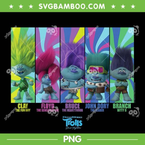 DreamWorks Trolls Band PNG, Together Brozone Band Members PNG, Trolls World Tour PNG