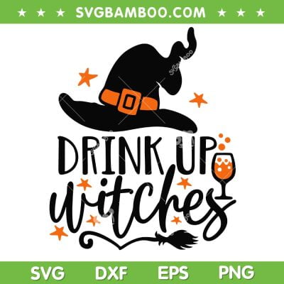 Drink Up Witches SVG PNG, Witch Hat Halloween SVG, Witch Way To The Wine DXF SVG PNG EPS Drink Up Witches SVG PNG, Witch Hat Halloween SVG, Witch Way To The Wine DXF SVG PNG EPS