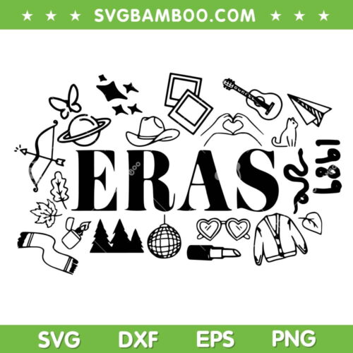 Eras Tour SVG PNG, Taylors Version SVG, Taylor Swift The Eras Tour Symbols DXF SVG PNG EPS