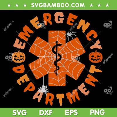 Emergency Department Halloween SVG PNG, Emergency Room Nursing SVG, Nurse Halloween DXF SVG PNG EPS