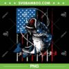Fishing Art America Flag PNG, USA Flag Fishing Lover PNG, American Flagfish PNG