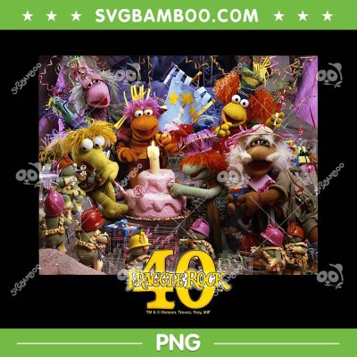 Fraggle Rock 40th Anniversary PNG, Birthday Party 40th Anniversary PNG, Fraggle Rock Est 1983 PNG Fraggle Rock 40th Anniversary PNG, Birthday Party 40th Anniversary PNG, Fraggle Rock Est 1983 PNG