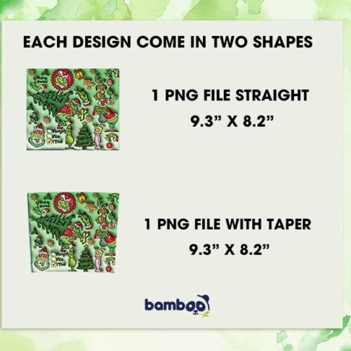 Grinch Characters Tumbler Wrap PNG, 3D Inflated Grinch Xmas 20oz Skinny Tumbler Template PNG Grinch Characters Tumbler Wrap PNG, 3D Inflated Grinch Xmas 20oz Skinny Tumbler Template PNG