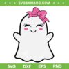 Halloween Ghost With Pink Bow SVG PNG, Kid Girls Boo Ghost SVG, Cute Ghost With Bow DXF SVG PNG EPS Halloween Ghost With Pink Bow SVG PNG, Kid Girls Boo Ghost SVG, Cute Ghost With Bow DXF SVG PNG EPS
