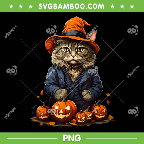Halloween Cats Pumpkin PNG, Cat Witch And Pumpkin PNG, Pumpkin Cute Halloween PNG