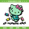 Hello Kitty Ad Horror Able SVG PNG, Funny Sanrio Kitty Frankenstein SVG, Frankenstein Characters DXF SVG PNG EPS