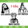 Hocus Pocus Hair SVG PNG, The Sanderson Sisters Name SVG, Halloween The Witch DXF SVG PNG EPS