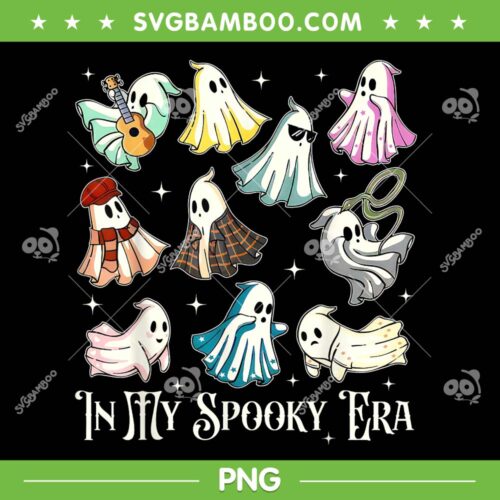 In My Spooky Era PNG, Taylor Swift Cute Ghost Halloween PNG, Halloween Ghost Cute PNG