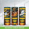 Jacksonville Jaguars Mascot Tumbler Wrap PNG, NFL Jacksonville Jaguars Logo 20oz Skinny Tumbler Template PNG