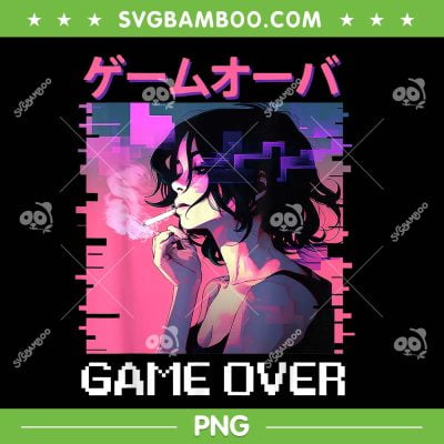Japanese Vaporwave Sad Anime Girl PNG, Game Over Anime PNG, Game Over Japanese PNG Japanese Vaporwave Sad Anime Girl PNG, Game Over Anime PNG, Game Over Japanese PNG