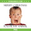 Kevin Home Alone Funny PNG, Merry Christmas You Filthy Animal PNG, Christmas Movie PNG