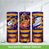 Los Angeles Rams Mascot Tumbler Wrap PNG, LA Rams Football Team 20oz Skinny Tumbler Template PNG