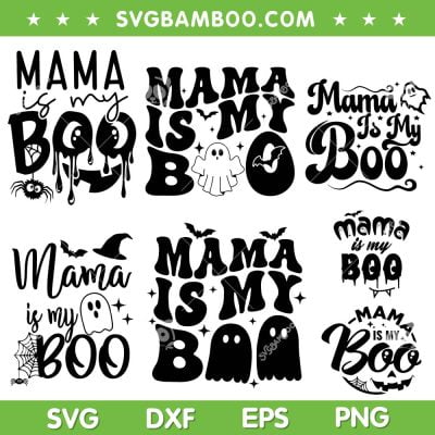 Mama is My Boo SVG Bundle, Halloween Cute Ghost Mom Bundle SVG, 6 Files Mama Boo Ghost SVG Bundle Mama is My Boo SVG Bundle, Halloween Cute Ghost Mom Bundle SVG, 6 Files Mama Boo Ghost SVG Bundle