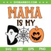 Mama is My Boo SVG PNG, Ghost Spider Pumpkin for Mama SVG, Halloween Boo Ghost Mama DXF SVG PNG EPS