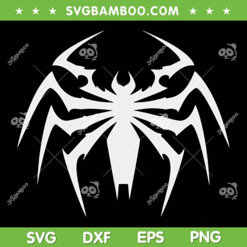 Marvel Spider Man 2 SVG PNG, Venom Chest Spider Emblem SVG, Venom Spider DXF SVG PNG EPS