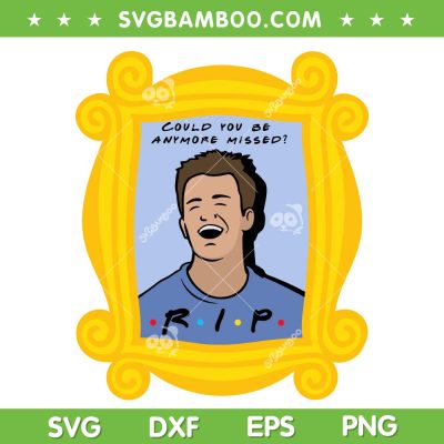 Matthew Perry Rip SVG PNG, Rest In Peace Friend Chandler Bing SVG, Matthew Perry 1969 2023 DXF SVG PNG EPS