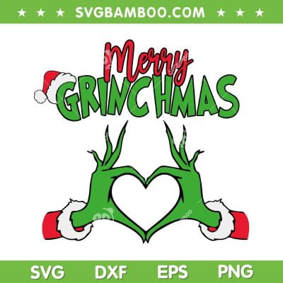 Merry Christmas Heart SVG PNG, Grinch Hand Heart Christmas SVG, Merry Grinchmas DXF SVG PNG EPS Merry Christmas Heart SVG PNG, Grinch Hand Heart Christmas SVG, Merry Grinchmas DXF SVG PNG EPS
