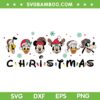 Mickey And Friends Head Merry Christmas SVG, Disney Mouse Face Xmas SVG, Cute Mickey Mouse DXF SVG PNG EPS