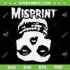 Misprint Skull SVG PNG, Misfits Rock Band SVG, Hipster Skull DXF SVG PNG EPS