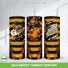 New Orleans Saints Mascot Tumbler Wrap PNG, NFL Football Team Logo 20oz Skinny Tumbler Template PNG