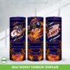 New York Giants Mascot Tumbler Wrap PNG, NY Giants Football Logo 20oz Skinny Tumbler Template PNG
