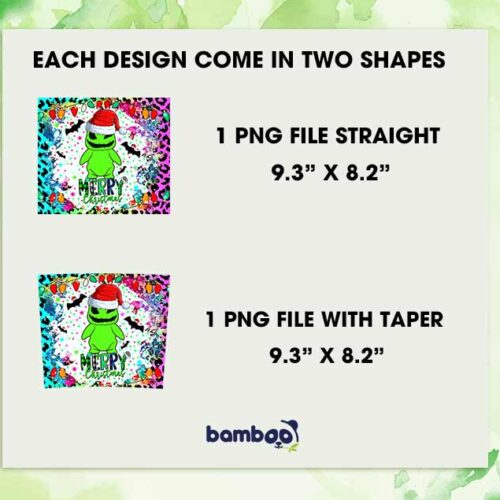 Oogie Boogie Santa Hat Tumbler Wrap PNG, Nightmare Before Christmas Leopard 20oz Skinny Tumbler Template PNG Oogie Boogie Santa Hat Tumbler Wrap PNG, Nightmare Before Christmas Leopard 20oz Skinny Tumbler Template PNG